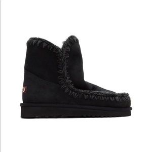 MOU Black Suede Ankle 18 Boots - BRAND NEW